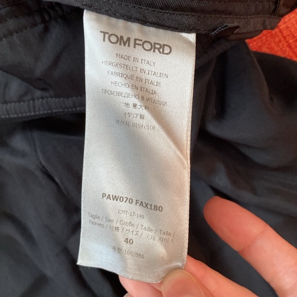 Tom Ford Made in Italy Black Cropped Trousers Pants Adjustable Belts - Picture 8 of 15